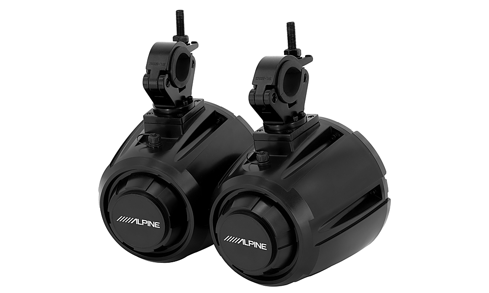 Back View: Alpine - 6-1/2" 2-Way Coaxial Car Speakers with Polypropylene Cones (Pair) - Black