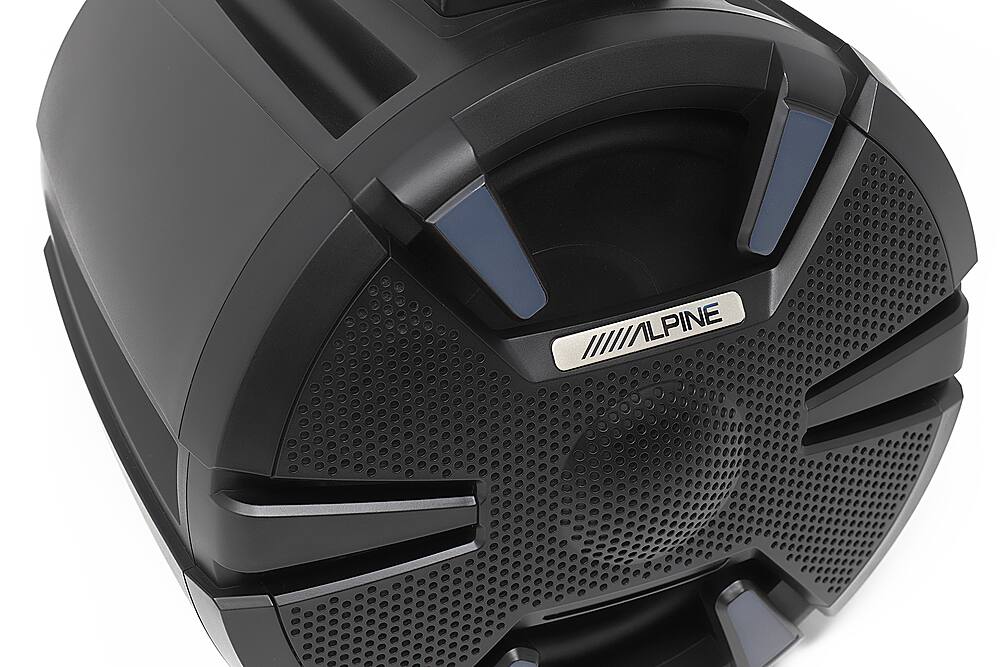 Left. Alpine - 6-1/2” 2-Way Weather-Resistant Coaxial Speaker Pods (Pair) - Black.