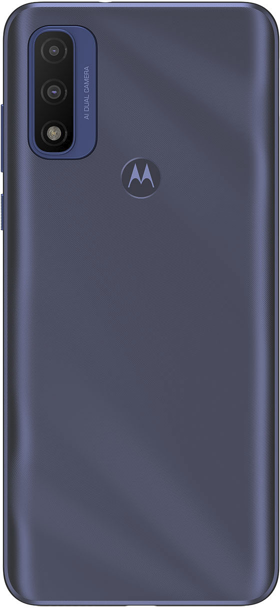 Left View: Motorola - Moto G Pure 32GB Memory (Unlocked) - Deep Indigo