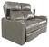Alt View 11. RowOne - Prestige 2-Chair Leather Power Recline Loveseat - Grey.