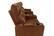 Alt View 11. RowOne - Prestige Straight 3-Chair Leather Power Recline Home Theater Seating - Brown.