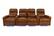 Alt View 11. RowOne - Prestige Straight 4-Chair Row with loveseat Leather Power Recline Home Theater Seating - Brown.