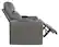 Left. RowOne - Prestige Straight 2-Arm Leather Power Recline Home Theater Seating - Grey.