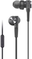 Sony Wired Extra Bass In-ear Headphones - Black - Front_Zoom