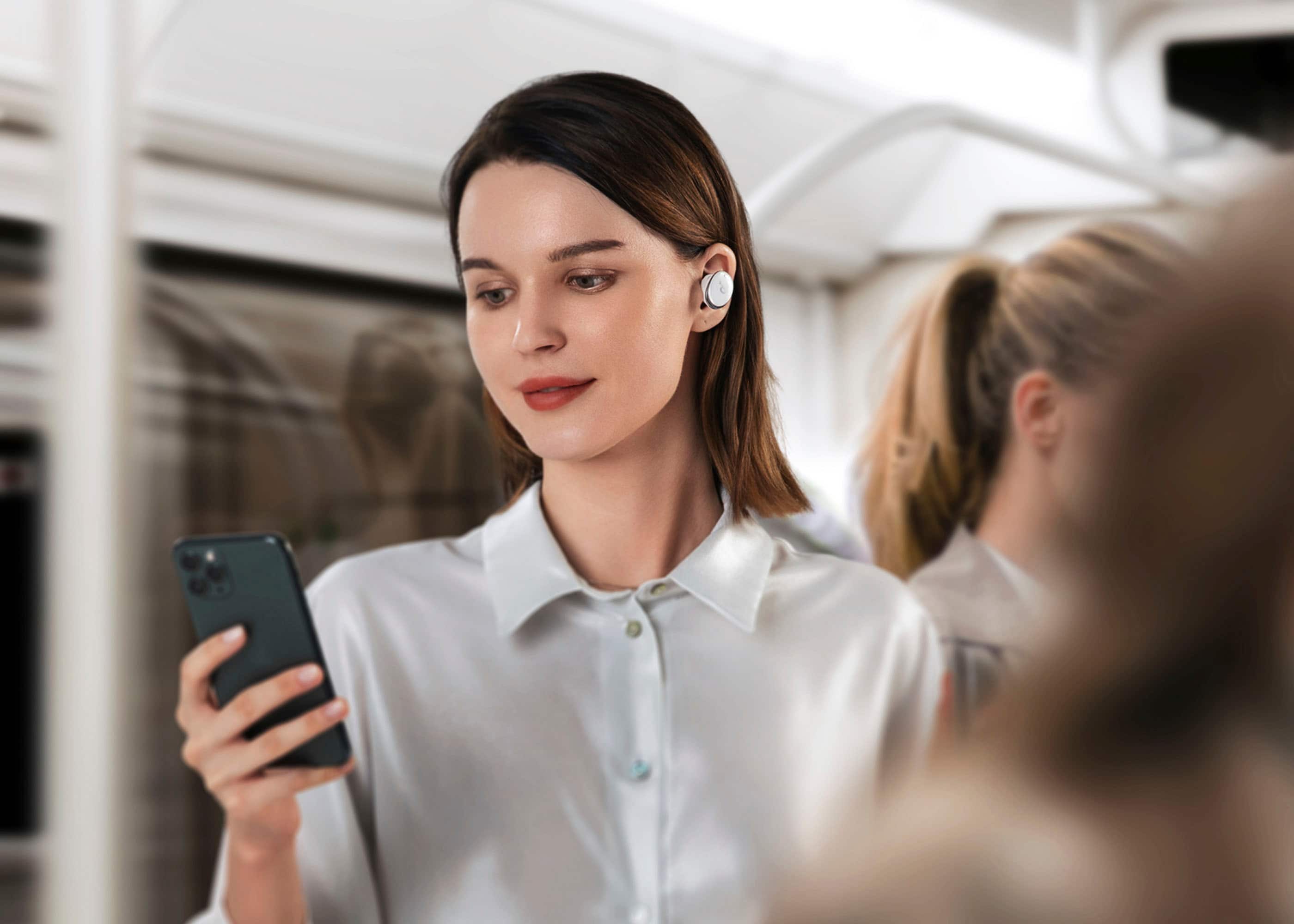 Alt View 11. Soundcore - by Anker Liberty 3 Pro True Wireless Noise Cancelling Earbuds - White.