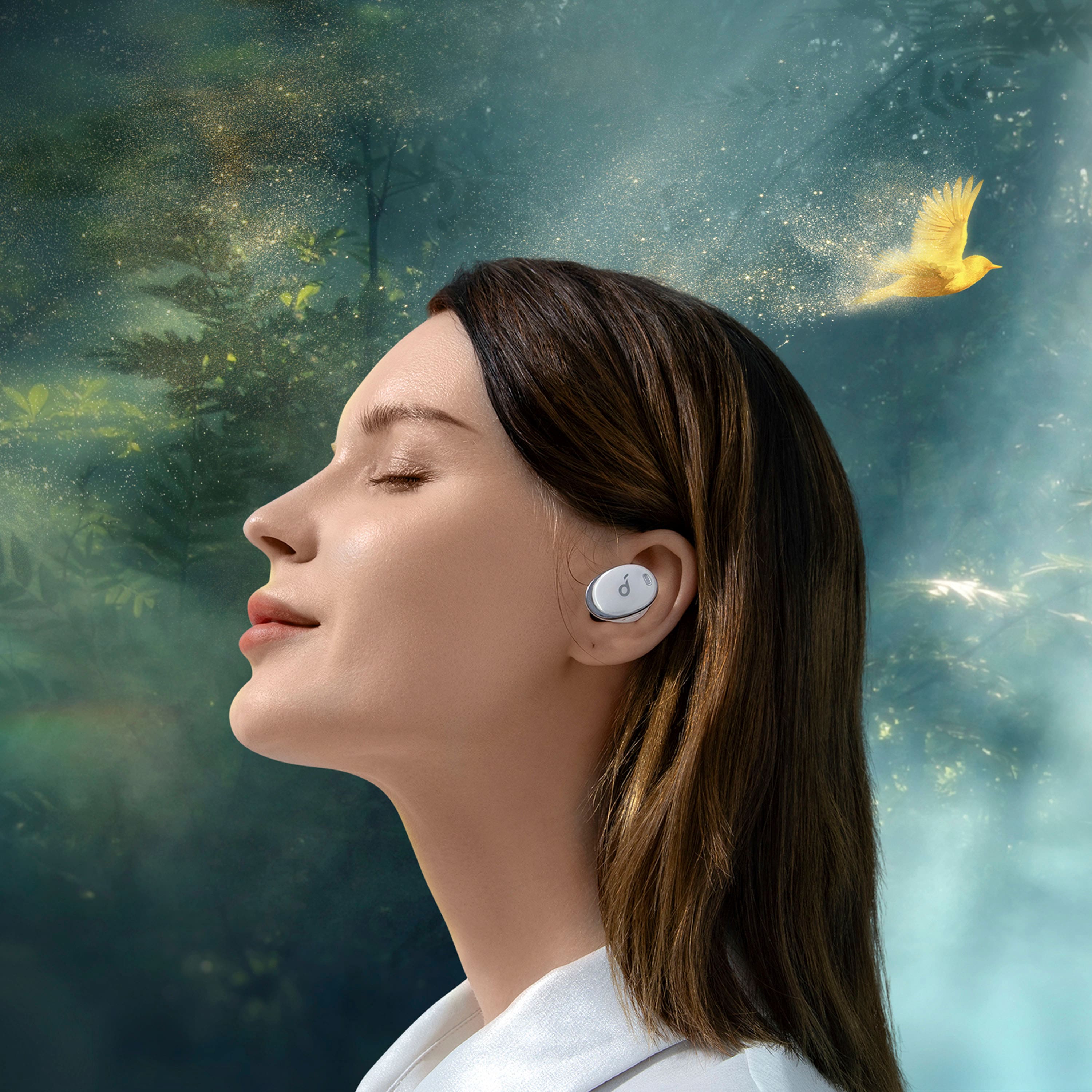 Alt View 13. Soundcore - by Anker Liberty 3 Pro True Wireless Noise Cancelling Earbuds - White.