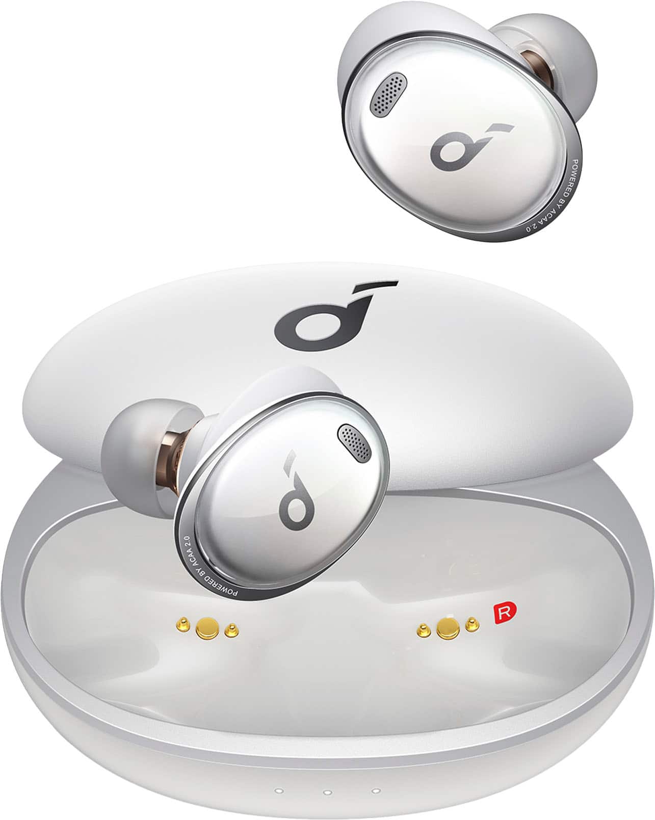 Angle. Soundcore - by Anker Liberty 3 Pro True Wireless Noise Cancelling Earbuds - White.