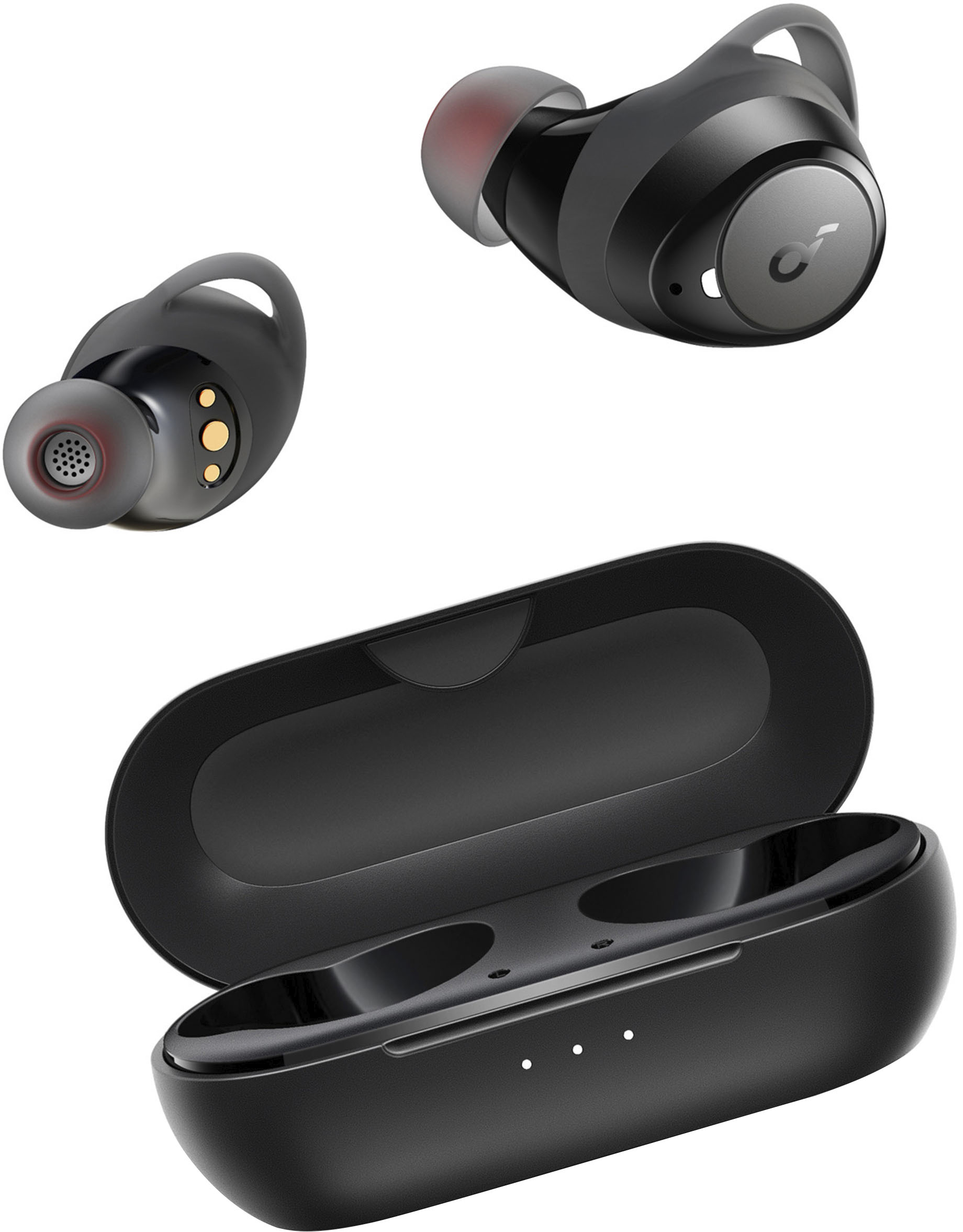 Angle View: Soundcore - by Anker Life Dot 2S True Wireless In-Ear Headphones - Black