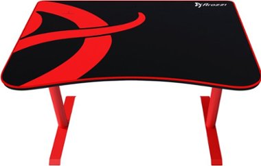 Arozzi - Arena Fratello Gaming Desk - Red - Front_Zoom
