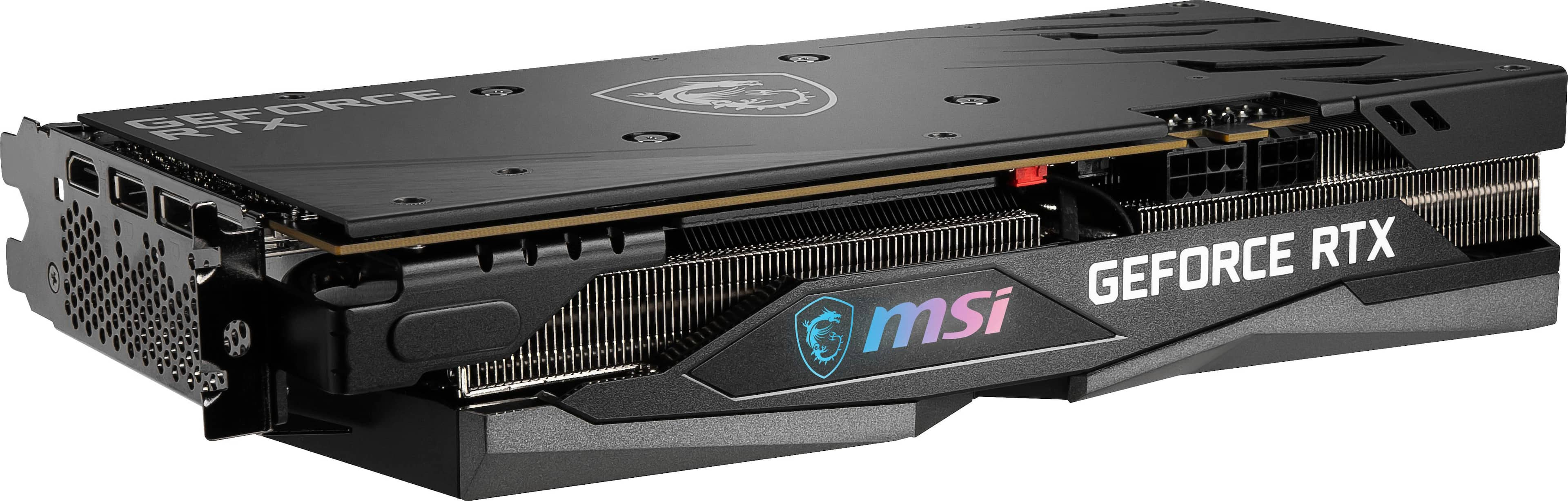 補助電源は8ピン＋6ピンです【美品】 MSI GeForce RTX 3060 GAMING X 12G