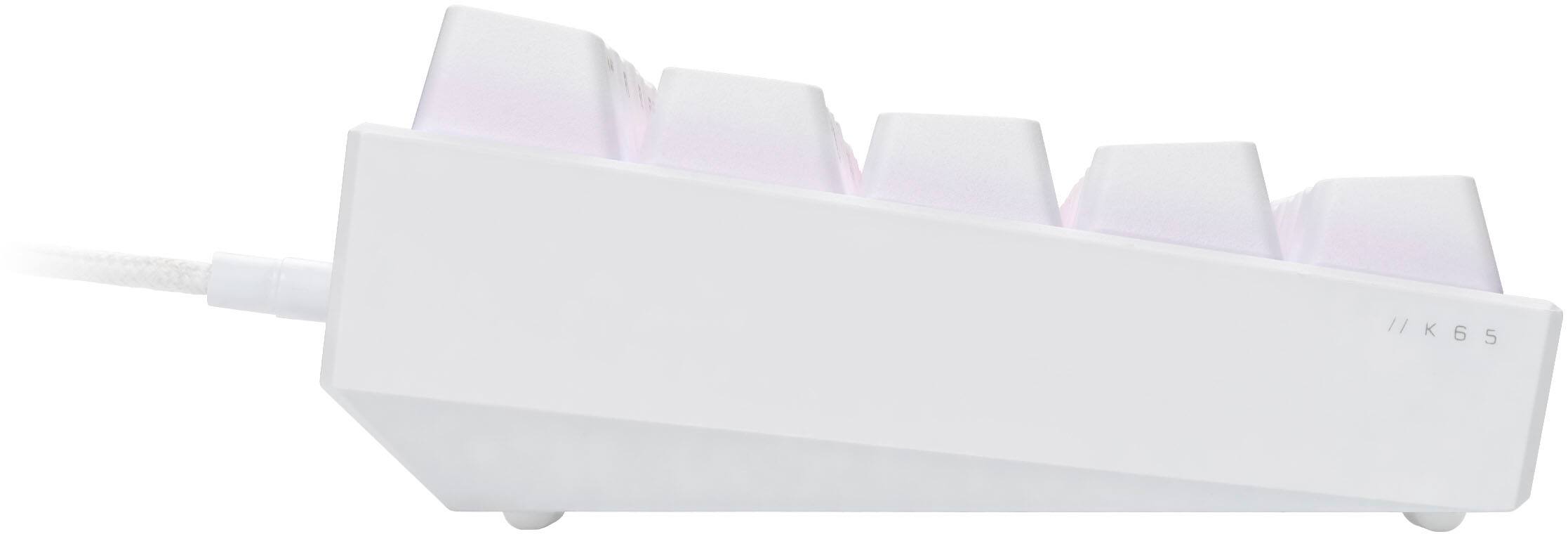 Alt View 15. CORSAIR - K65 RGB Mini Wired 60% Mechanical Cherry MX SPEED Linear Switch Gaming Keyboard with PBT Double-Shot Keycaps - White.