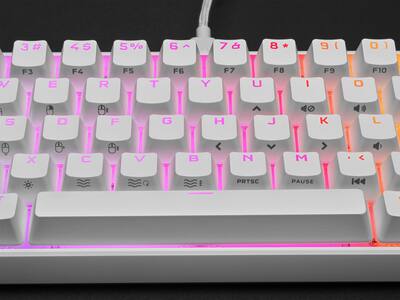 CORSAIR K65 RGB Mini Wired 60% Mechanical Cherry MX SPEED Linear CORSAIR K65 RGB Mini Wired 60% Mechanical Cherry MX SPEED Linear