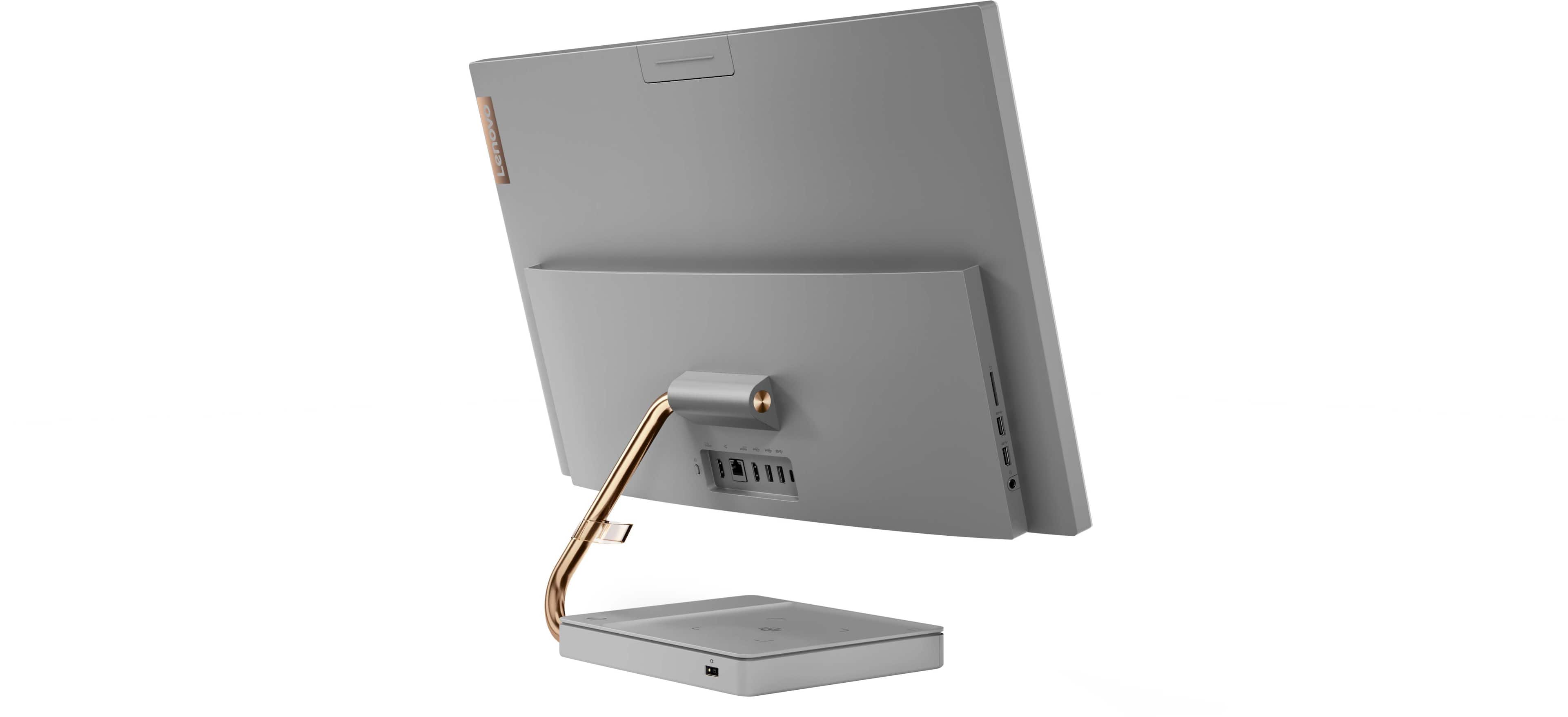 Alt View 13. Lenovo - IdeaCentre AIO 5i 27" Touch-Screen All-In-One - Intel Core i5 - 12GB Memory - 512GB Solid State Drive - Mineral Gray.