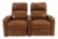 Front Zoom. RowOne - Prestige Straight 2-Chair Leather Power Recline Home Theater Seating - Brown.