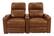 Front. RowOne - Prestige Straight 2-Chair Leather Power Recline Home Theater Seating - Brown.