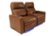 Left Zoom. RowOne - Prestige Straight 2-Chair Leather Power Recline Home Theater Seating - Brown.
