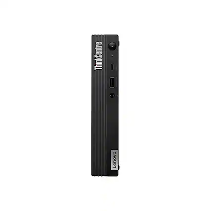 Front. Lenovo - ThinkCentre M80q Tiny Desktop - Intel Core i5-10500T - 16GB Memory - Integrated Intel UHD Graphics 630 - 256 SSD - Black.
