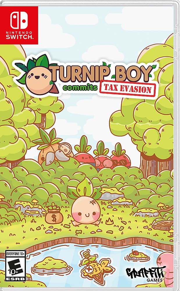 Front. Graffiti Games - Turnip Boy Commits Tax Evasion.