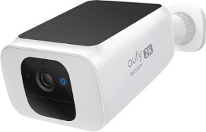 eufy Security - SoloCam Outdoor Wireless 2K Solar Spotlight Camera - Black/White - Front_Zoom