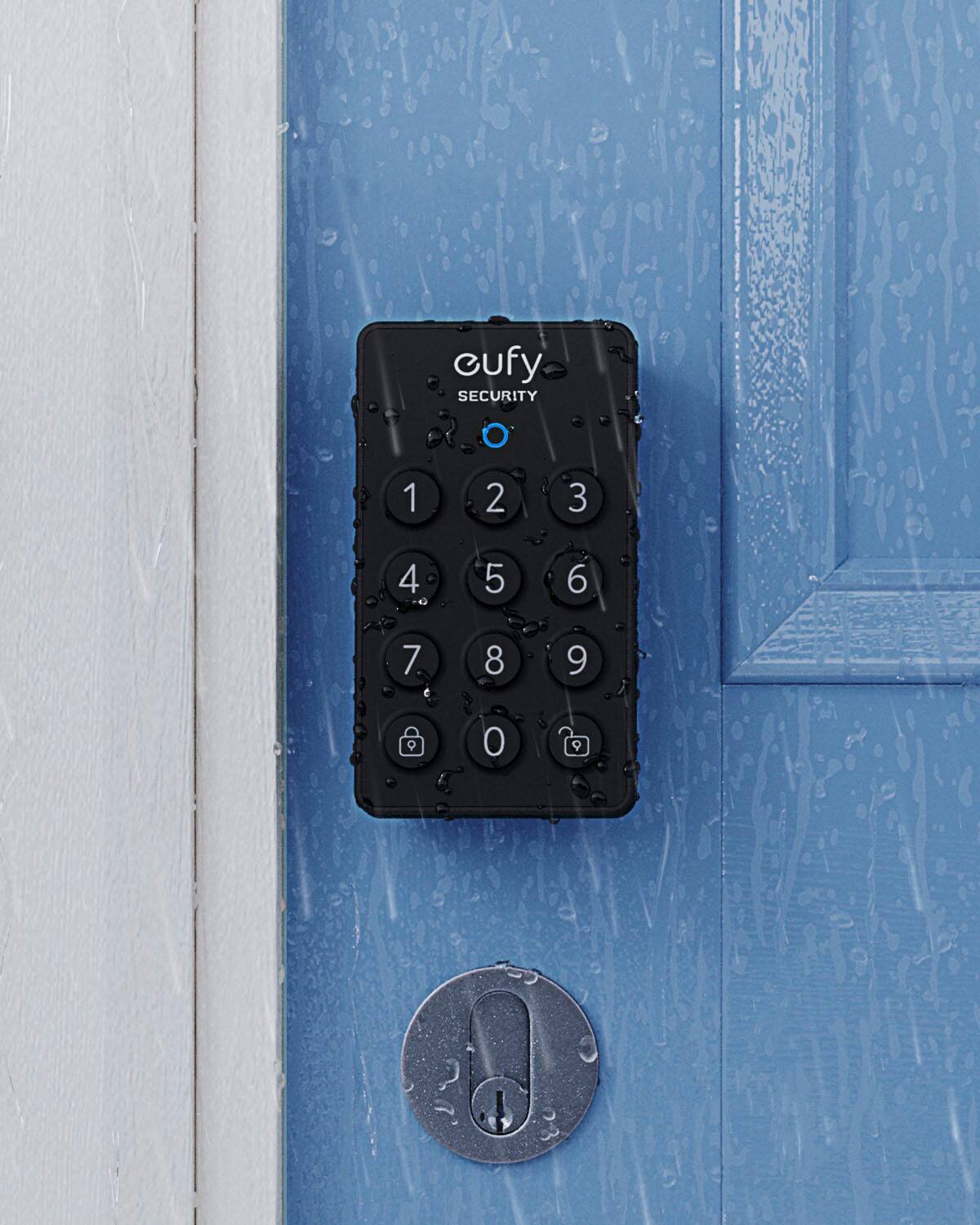 Alt View 12. eufy Security - R10 Smart Lock Wi-Fi Retrofit Deadbolt with App/Keypad/Electronic Guest Key Access - Black.