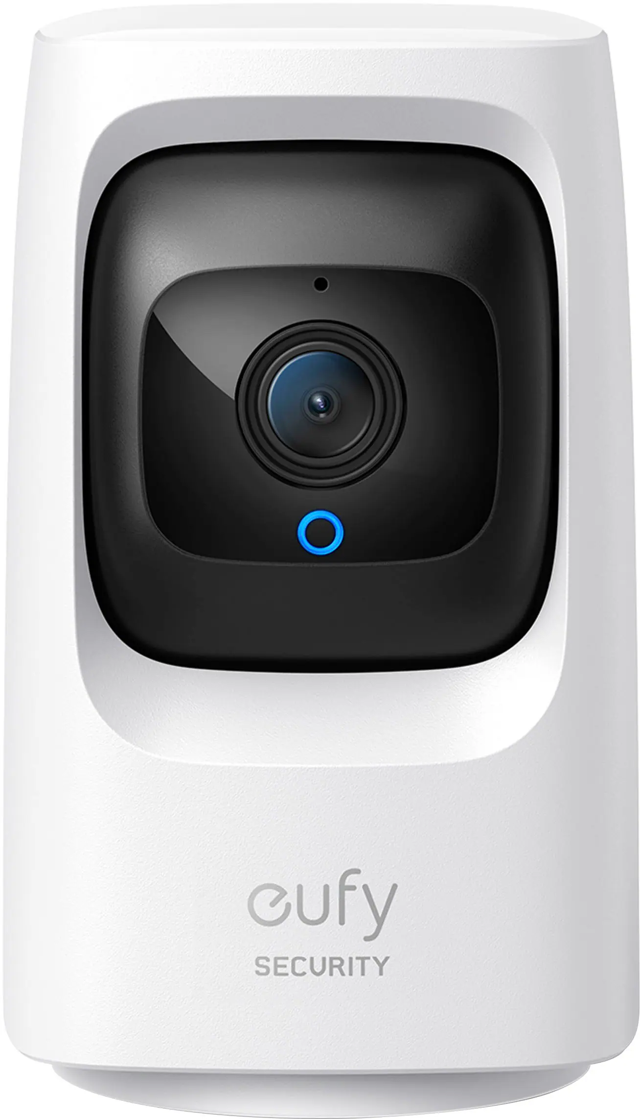 Front. eufy - Indoor Wired 2K PTZ Security Camera with AI Detection - White.