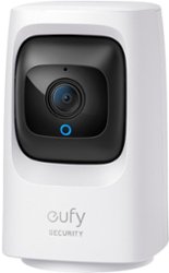 eufy Security - Indoor Cam Mini 2k HD Wi-Fi Pan & Tilt Security Cam - White - Front_Zoom