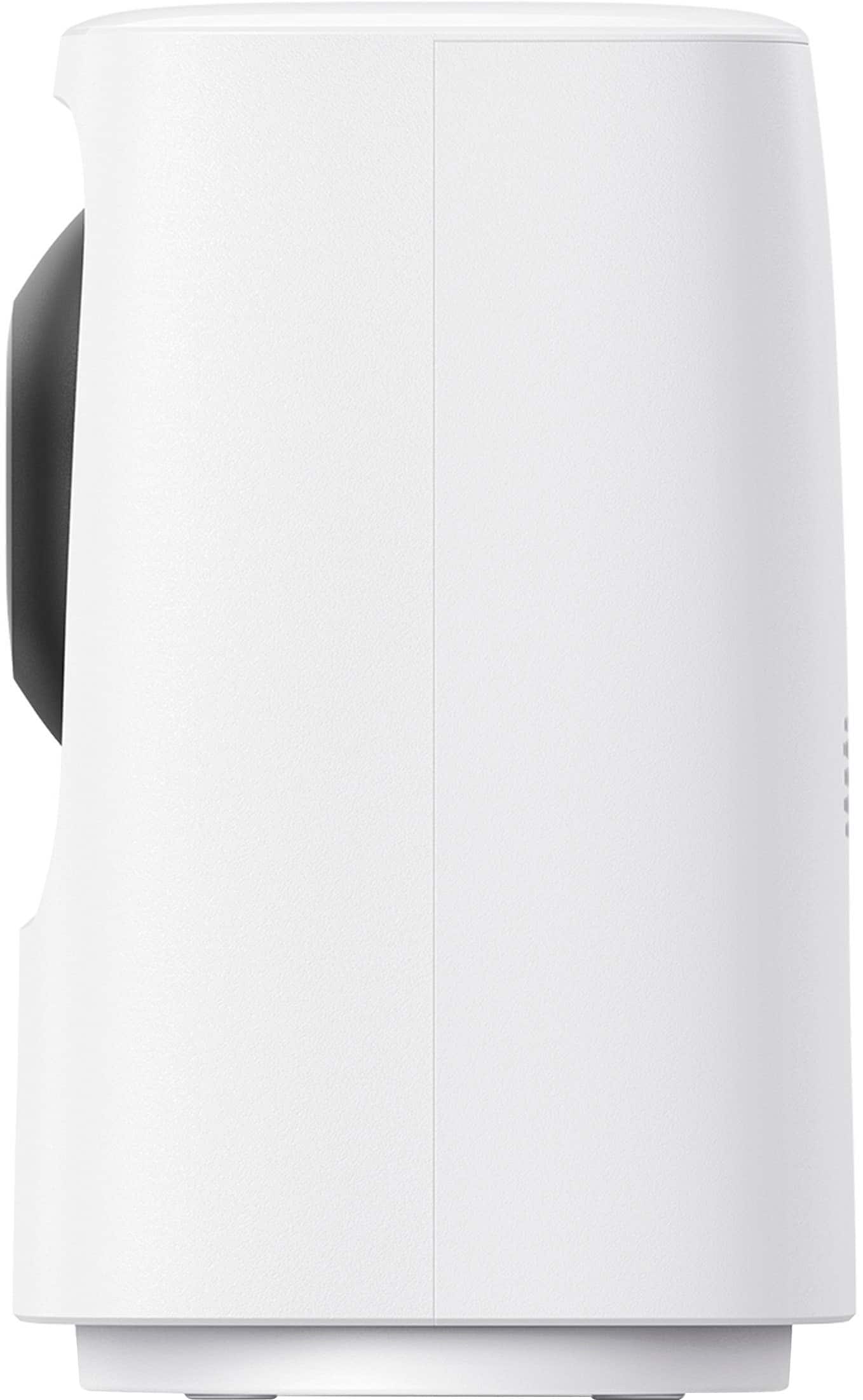 Left. eufy Security - Indoor Cam Mini 2k HD Wi-Fi Pan & Tilt Security Cam - White.