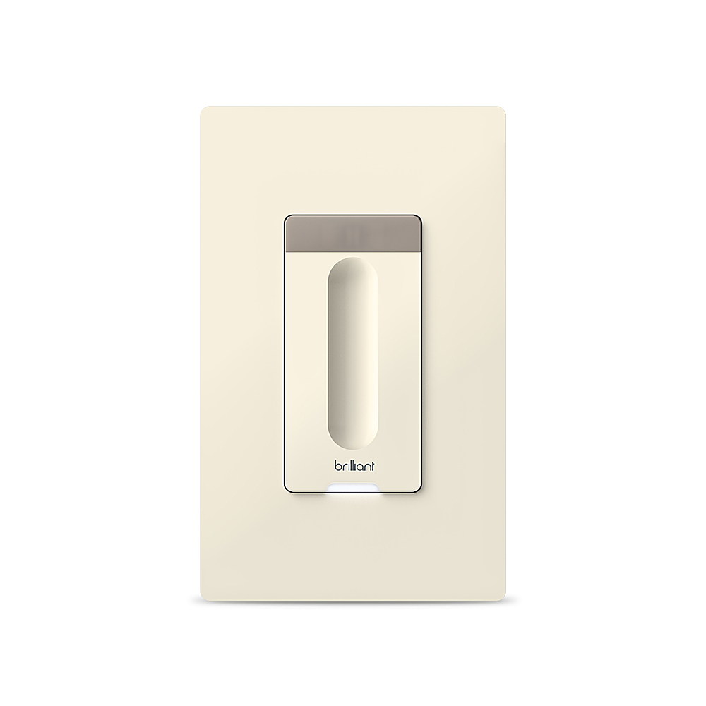 Brilliant - Smart Dimmer Switch - Works with Alexa, Google Assistant, HomeKit, Hue, LIFX, SmartThings, TP-Link, Wemo - Light Almond