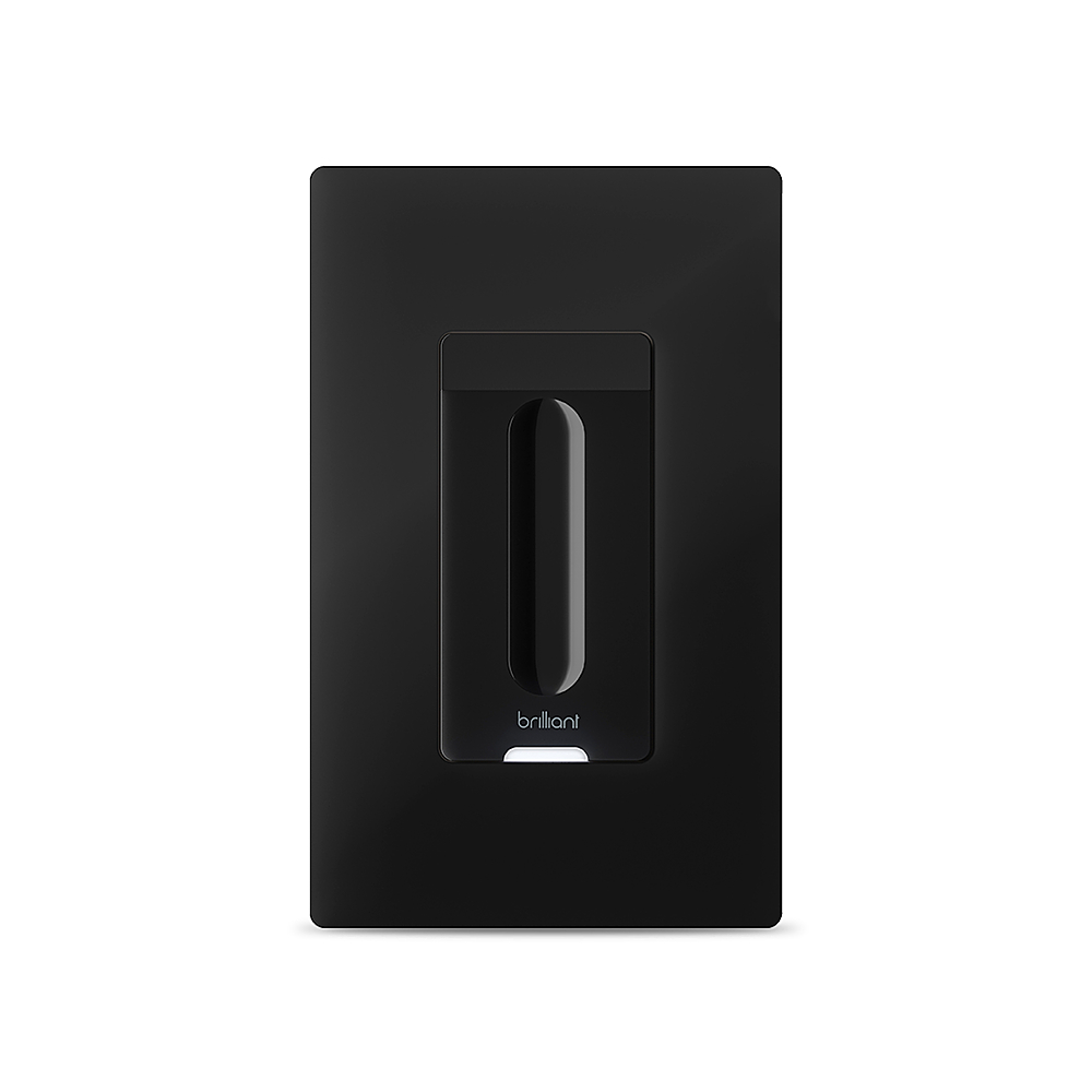 Brilliant - Smart Dimmer Switch - Works with Alexa, Google Assistant, HomeKit, Hue, LIFX, SmartThings, TP-Link, Wemo - Black