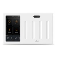 Brilliant - Wi-Fi Smart 4-Switch Home Control Panel with Voice Assistant - White - Front_Zoom