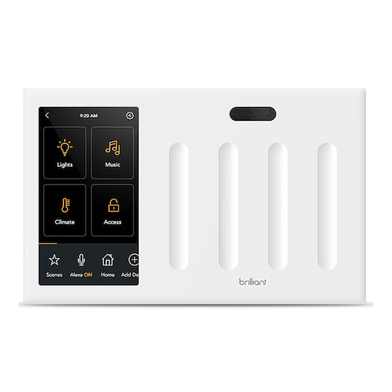 Brilliant Wi Fi Smart 4 Switch Home Control Panel with Voice Assistant White BHA120US WH4 Best Buy