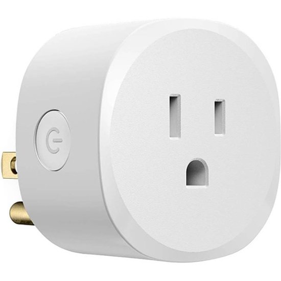 iHome Round Smart Plug - White - 2 ct