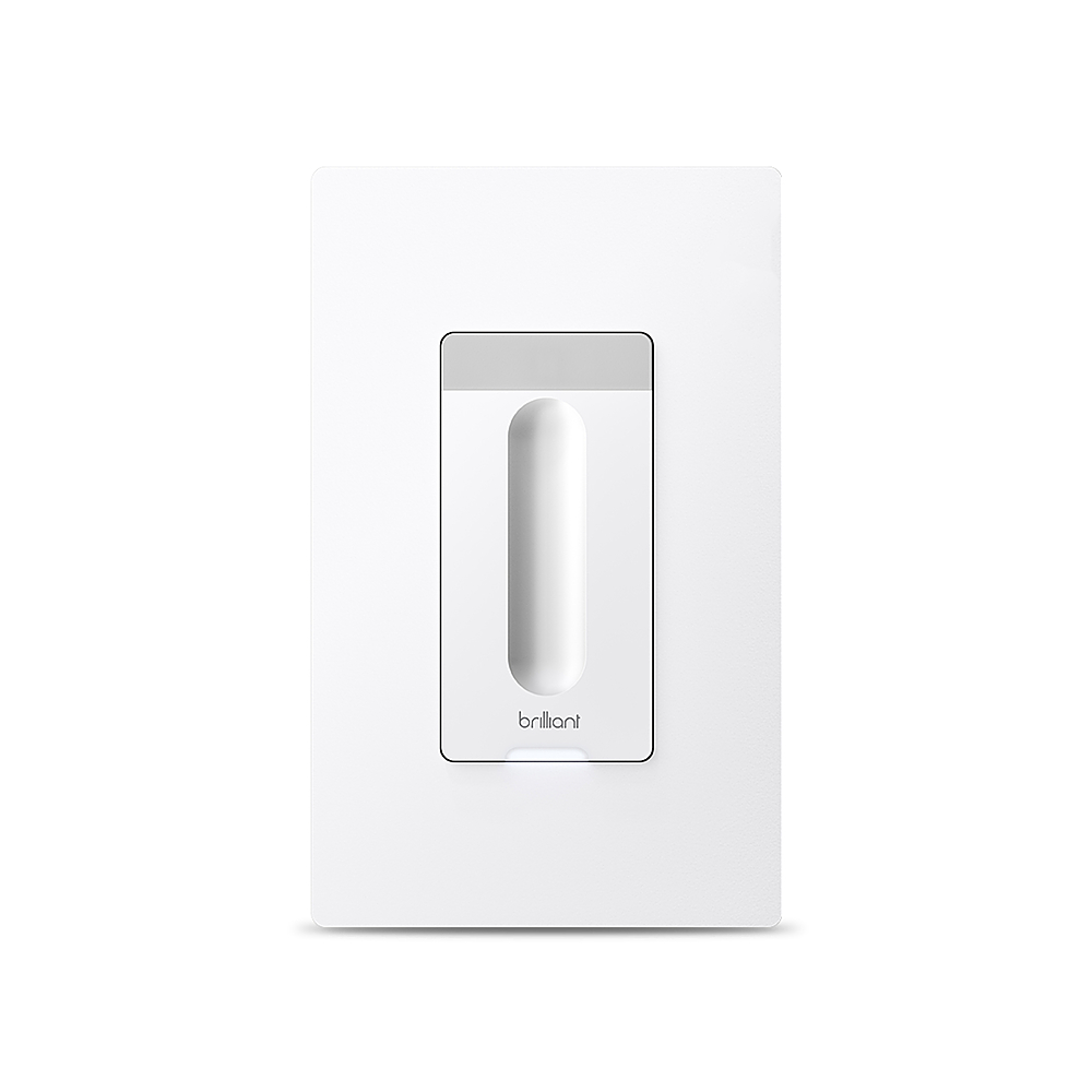 Brilliant - Smart Dimmer Switch - Works with Alexa, Google Assistant, HomeKit, Hue, LIFX, SmartThings, TP-Link, Wemo - White
