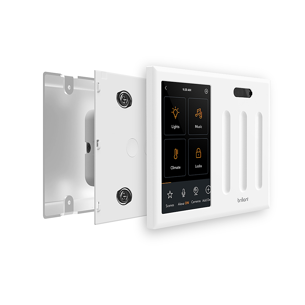 BigBig Style WiFi In-wall Smart Swicth APP Remote Control Touch Switch Panel Support Voice Control-1Gang,White 