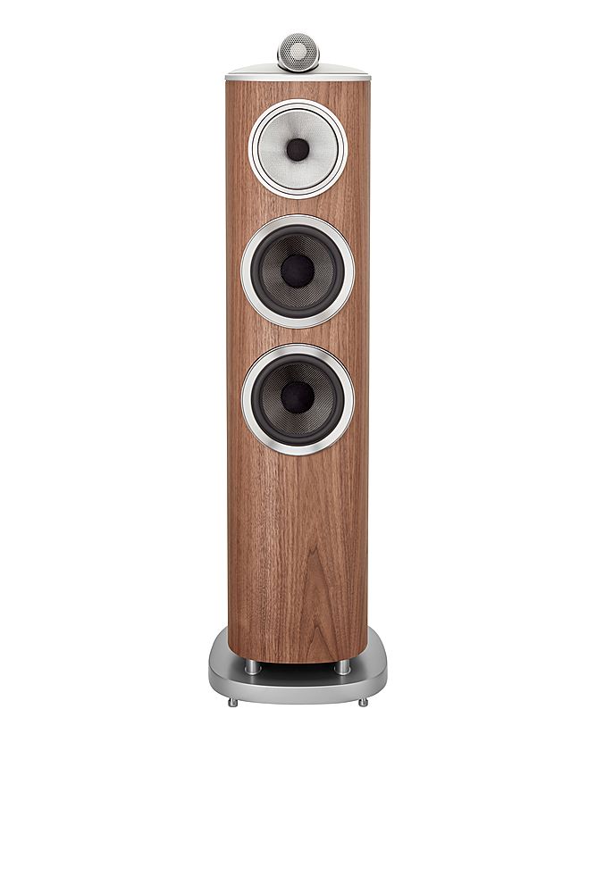 Bowers & Wilkins – 800 Series Diamond 1″ Diamond Tweeter, 5″ Midrange, Dual 6.5″ Woofer Floorstanding Speaker (each) – Walnut