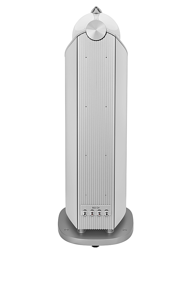 Back View: Bowers & Wilkins - 800 Series Diamond 1" Diamond Tweeter, 6" Midrange in Turbine Head, Dual 8" Woofer Floorstanding Speaker (each) - White