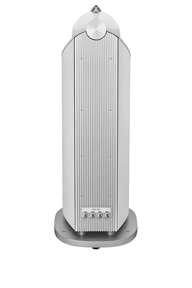 Back View: Bowers & Wilkins - 800 Series Diamond 1" Diamond Tweeter, 6" Midrange in Turbine Head, Dual 10" Woofer Floorstanding Speaker (each) - White