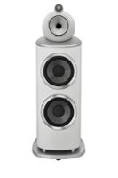 Bowers & Wilkins - 800 Series Diamond 1" Diamond Tweeter, 6" Midrange in Turbine Head, Dual 10" Woofer Floorstanding Speaker (each) - White - Front_Zoom