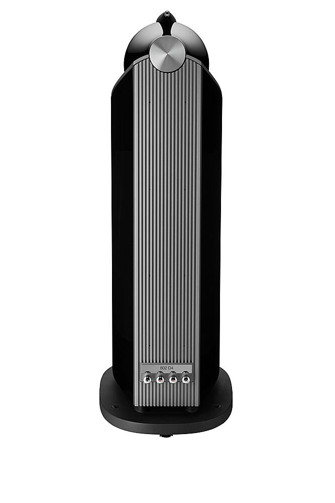 Back. Bowers & Wilkins - 802 D4 Diamond 1" Diamond Tweeter, 6" Midrange in Turbine Head, Dual 8" Woofer Floorstanding Speaker (each) - Gloss Black.