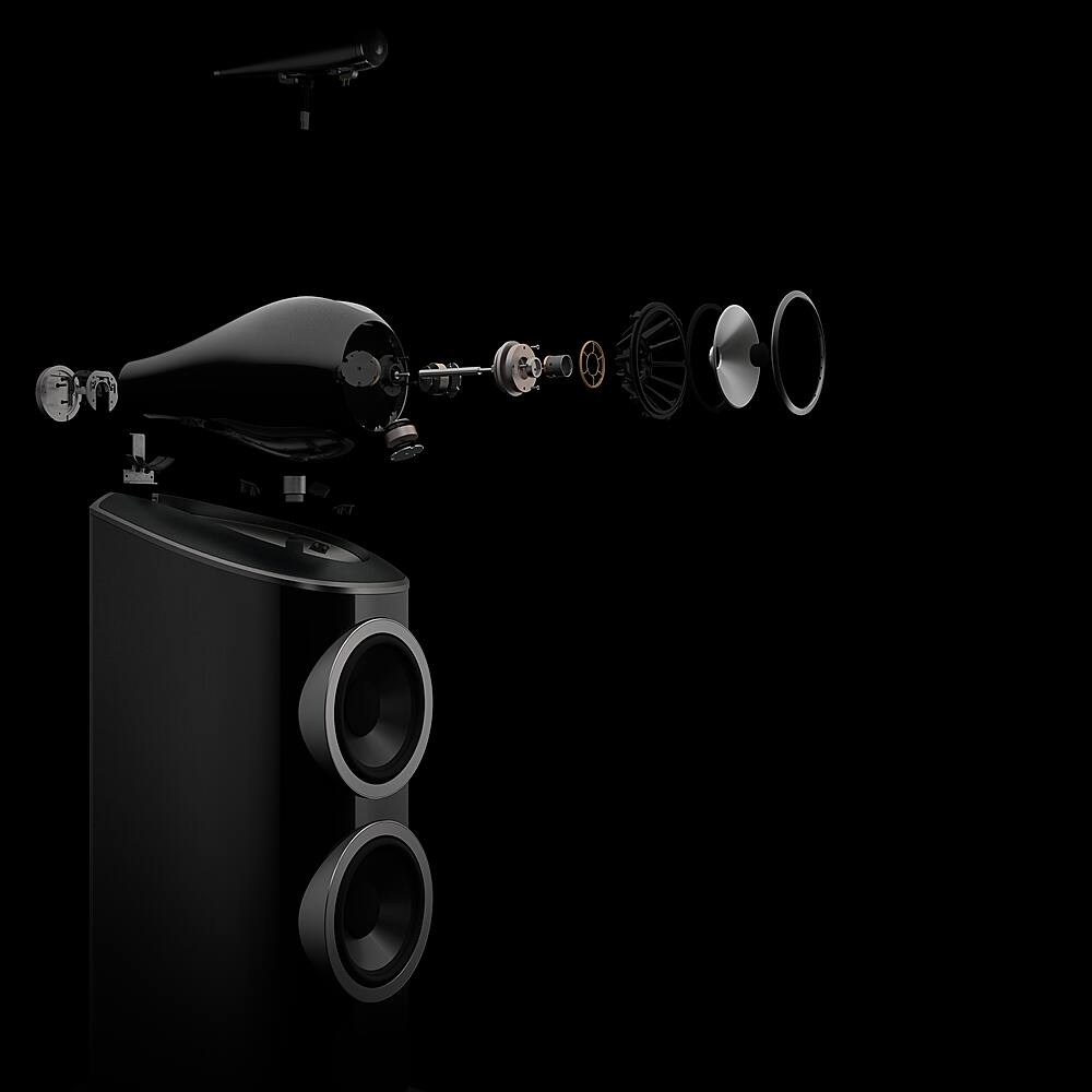 Alt View 22. Bowers & Wilkins - 802 D4 Diamond 1" Diamond Tweeter, 6" Midrange in Turbine Head, Dual 8" Woofer Floorstanding Speaker (each) - Gloss Black.