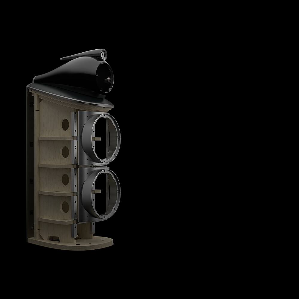 Alt View 23. Bowers & Wilkins - 802 D4 Diamond 1" Diamond Tweeter, 6" Midrange in Turbine Head, Dual 8" Woofer Floorstanding Speaker (each) - Gloss Black.