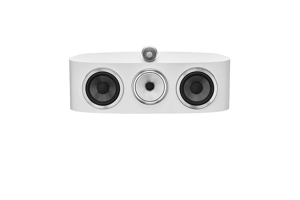 Bowers & Wilkins - HTM82 D4 Diamond 1" Diamond Tweeter, 5" Midrange, Dual 6.5" Woofer Center Channel Speaker (each) - White