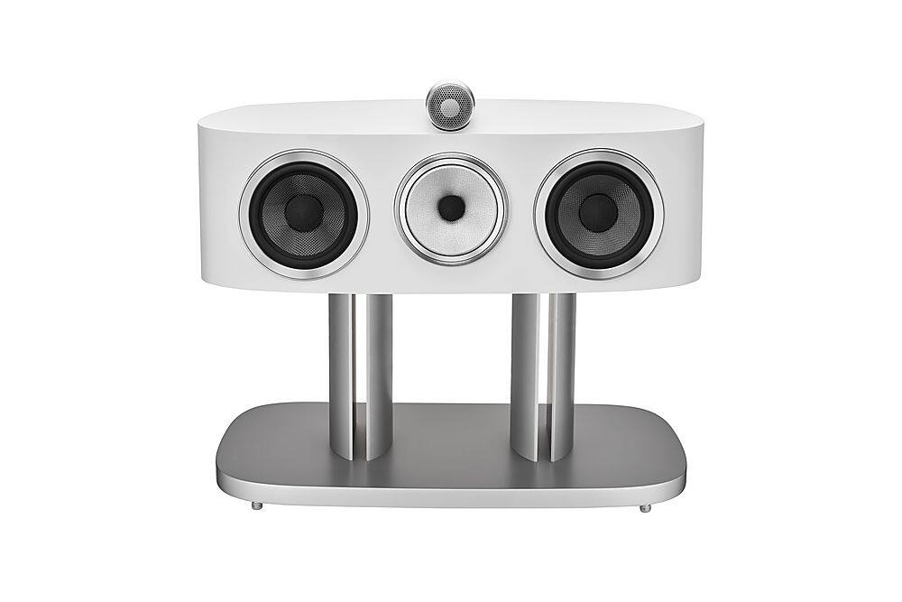Alt View 13. Bowers & Wilkins - 800 Series Diamond 1" Diamond Tweeter, 5" Midrange, Dual 6.5" Woofer Center Channel Speaker (each) - White.