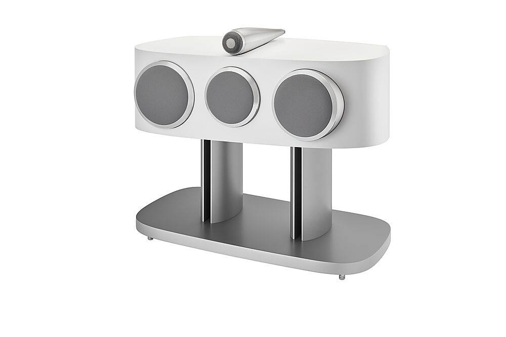 Alt View 14. Bowers & Wilkins - 800 Series Diamond 1" Diamond Tweeter, 5" Midrange, Dual 6.5" Woofer Center Channel Speaker (each) - White.
