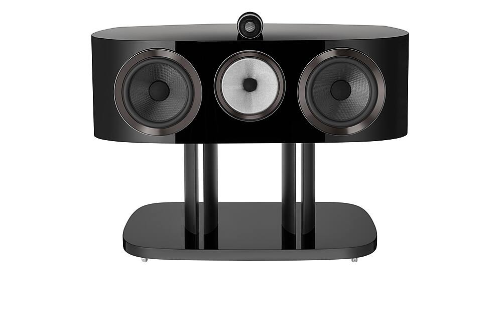 Left. Bowers & Wilkins - FS-HTM D4 Floor Stand for HTM81 D4/HTM82 D4 Center Speaker - Black.