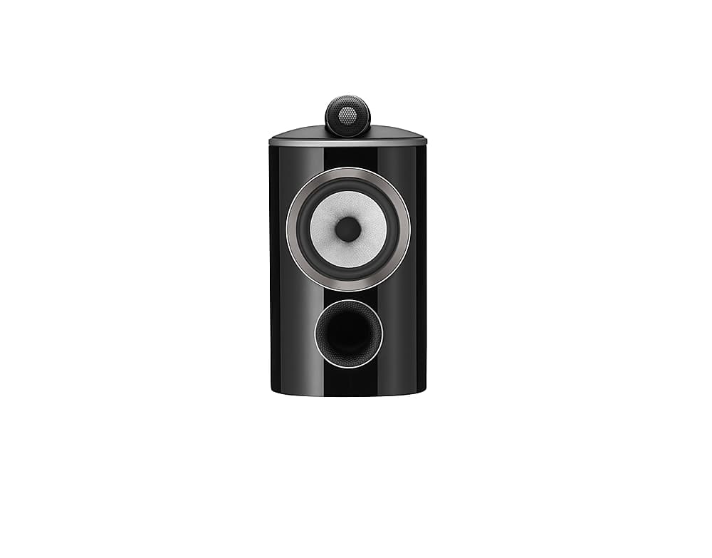 Front. Bowers & Wilkins - 805 D4 Diamond 2-way Bookshelf Speaker (each) - Gloss Black.