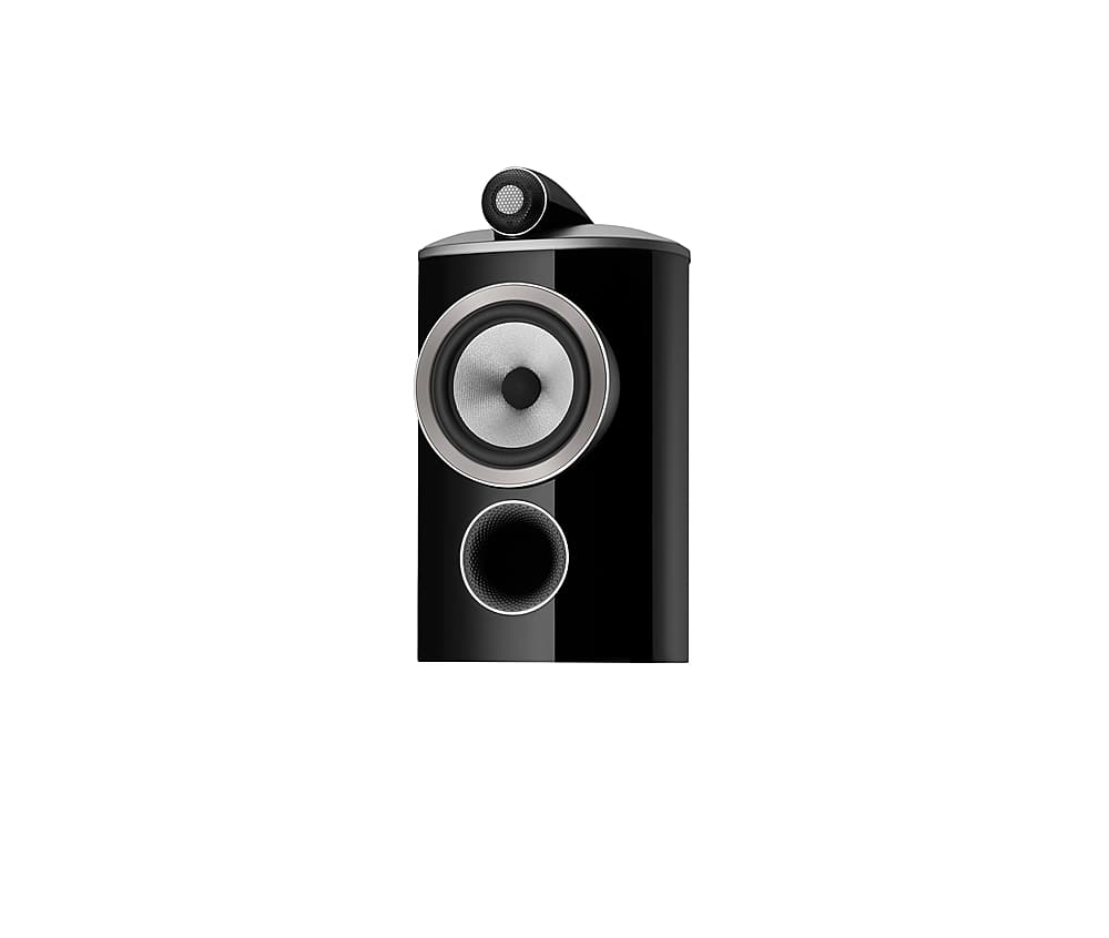 Left. Bowers & Wilkins - 805 D4 Diamond 2-way Bookshelf Speaker (each) - Gloss Black.