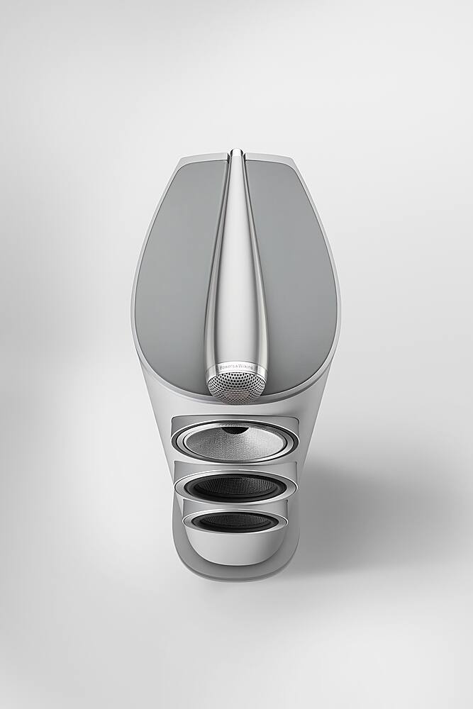 Alt View 11. Bowers & Wilkins - 800 Series Diamond 1" Diamond Tweeter, 5" Midrange, Dual 6.5" Woofer Floorstanding Speaker (each) - White.