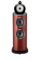 Bowers & Wilkins - 800 Series Diamond 1" Diamond Tweeter, 6" Midrange in Turbine Head, Dual 8" Woofer Floorstanding Speaker (each) - Rosenut - Front_Zoom