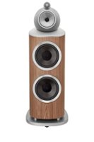 Bowers & Wilkins - 800 Series Diamond 1" Diamond Tweeter, 6" Midrange in Turbine Head, Dual 10" Woofer Floorstanding Speaker (each) - Walnut - Front_Zoom
